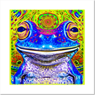 Frogger Spirit Animal (7.1) - Trippy Psychedelic Frog Posters and Art